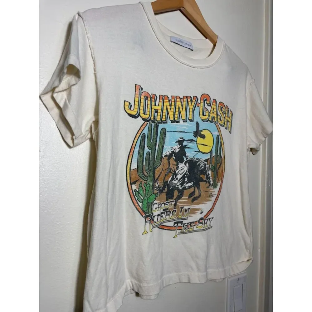 Daydreamer Johnny Cash Ghost Riders in the Sky T Shirt Size Small Graphic Tee - Picture 3 of 4